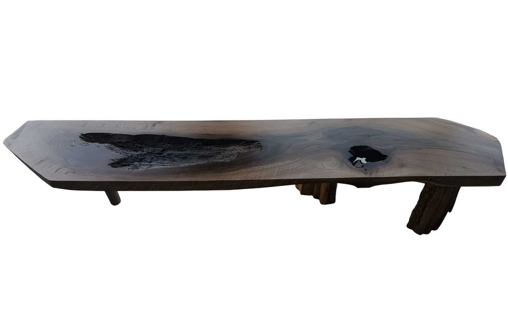 Masa lux Lemn Nuc, Stejar 100 ani Handmade - Piesa Centrala