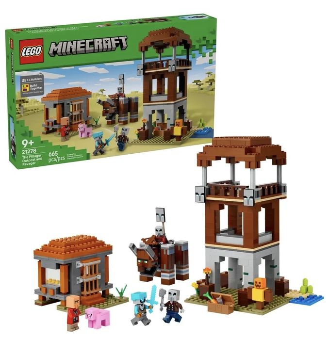 Конструктор LEGO Minecraft Форпост мародеров 665 дет.
