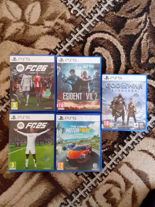 Срочно ideal Play Station Slim 5 Disc, 2 original joystik, Top 5 o'yin