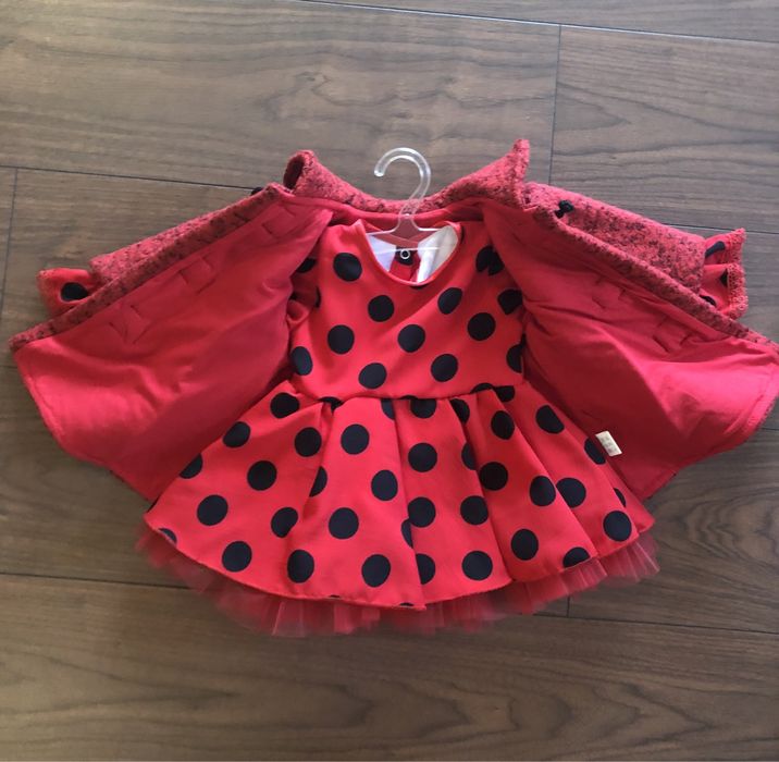 Rochita cu paltonas botez bebe