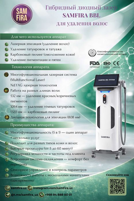 Косметологический аппарат SAMFIRA BBL