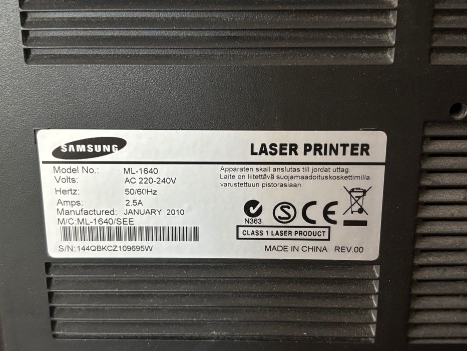 Лазерен принтер Samsung ML 1640