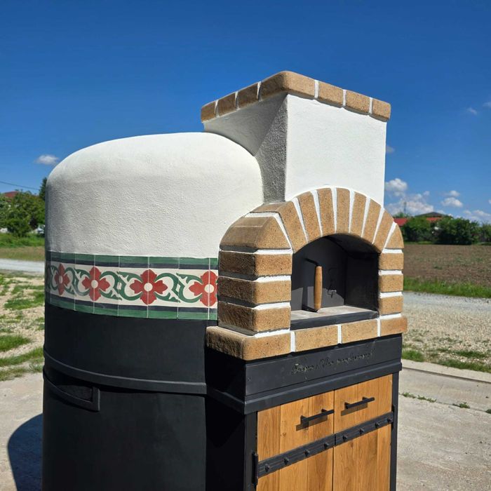 Cuptor pizza mobil cu lemne pe vatră – food truck, terasă, restaurant, events