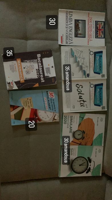 Carti din carturesti si culegeri de bac