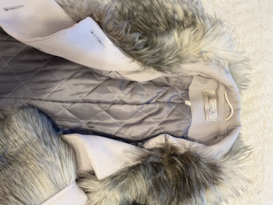 Palton cu blana 100% naturala