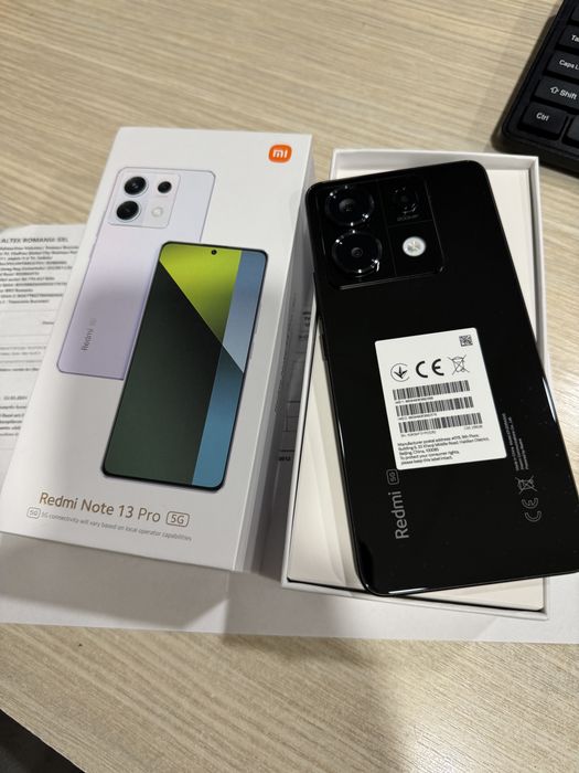 Xiaomi Redmi Note 13 Pro, 8GB RAM, 256GB, 5G, Black, NOU!!!