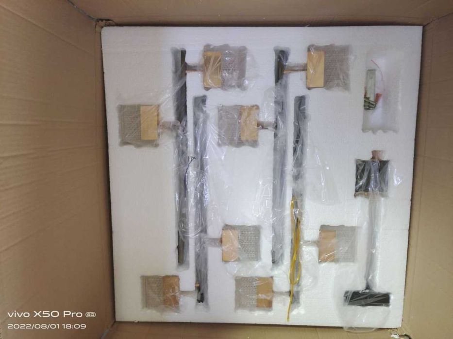 Люстра латунь хрусталь