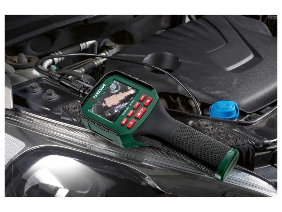 НОВА! Ендоскопска камера Parkside IP67 2.8" TFD дисплей инспекционна камера с куфар