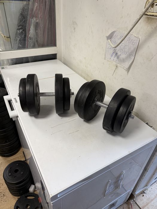Gantere reglabile set 34 kg, 17 kg+17 kg=34 kg. Noi Germany pret promo