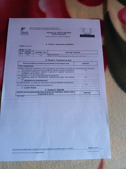 Teren de vanzare in Muntii Apuseni