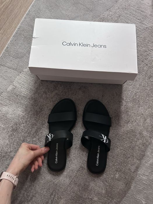 Кожени чехли Calvin Klein Jeans – Обувани веднъж