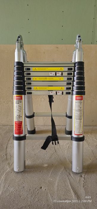 Лестница телескопическая 2.5 х 2.5 = 5 метр