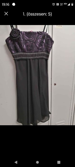 Rochiță de vară negru cu mov