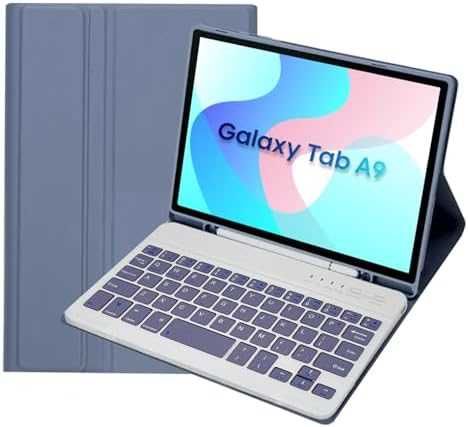 Нов Магнитен калъф с отделяема клавиатура за Galaxy Tab A9 8.7 таблет