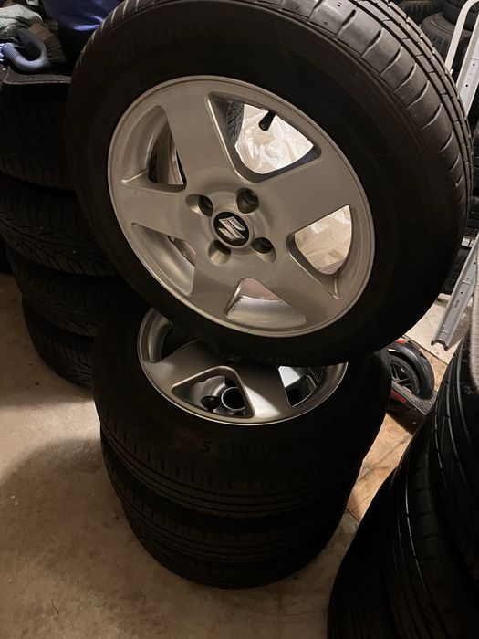 Jante +Cauciucuri Vara 4x100 175/65/15 Suzuki