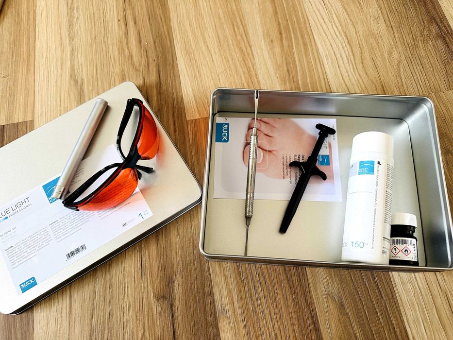 Kit Complet corectia unghiei Blue Light Professional Pedichiura