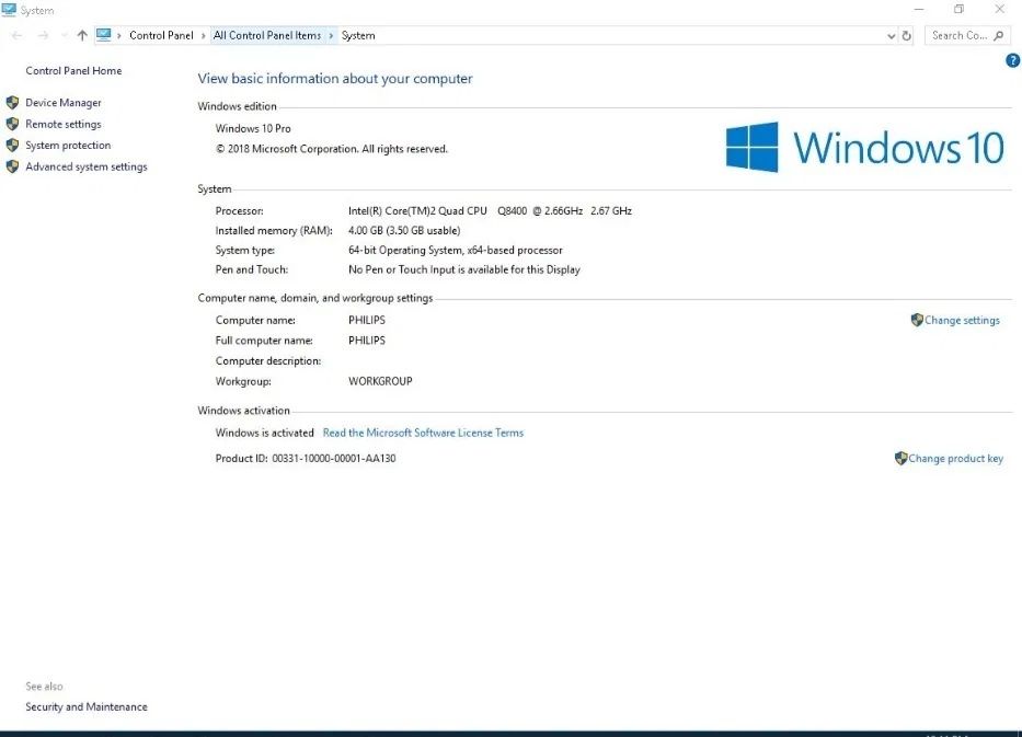 Vand PC HP 4GB RAM 250 HDD