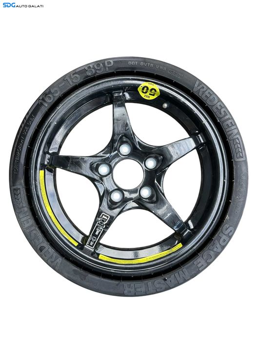 Roata Janta Rezerva Aliaj 5x112 165 15 Mercedes Clasa C Class W203 C180 C200 C220 C270 2001 - 2007 Cod A1705840538 2034012002 [B4190]