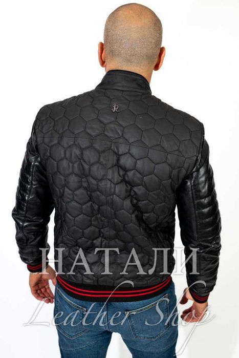 Мъжки кожен бомбър Тино