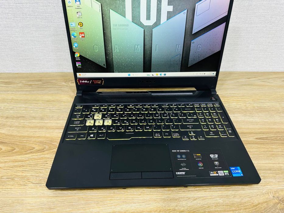 ASUS TUF Core i5-11Gen+RTX3050 Премиум Игровой ноутбук с Гарантией