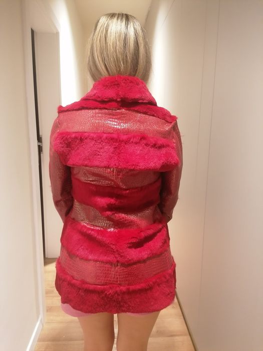 Haina scurta piele naturala cojoc