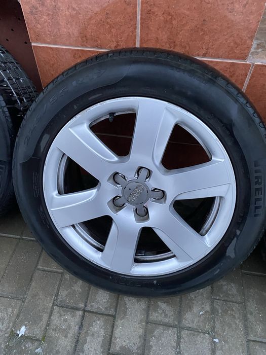 Jante originale Audi cu cauciucuri 225/55R17