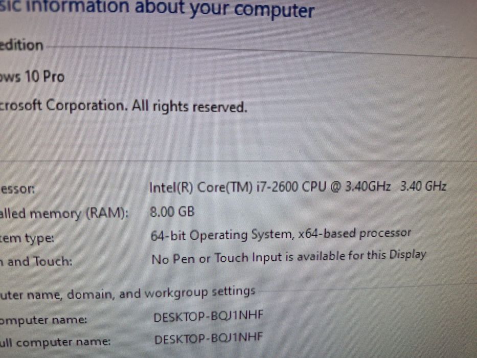 / Pc Gaming i7-2600 \ Gtx 1060 6gb \ SSD \
