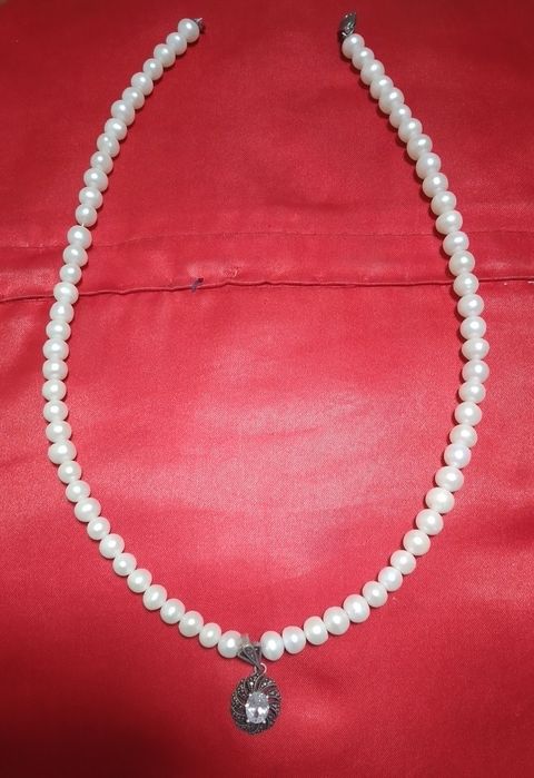 Комплект арабских украшений (натуральное серебро и жемчуг)