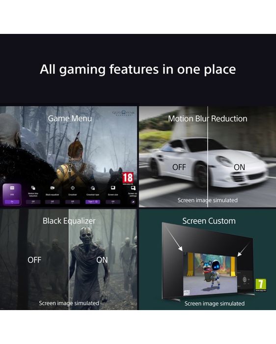 Смарт телевизор Sony - BRAVIA 3 K55S35B.CEI, 55", DLED, 4K, черен