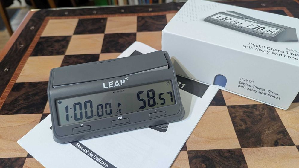 Ceas de sah Leap PQ9921 profesional, cronometrare FIDE. Nou Ocna Mures ...
