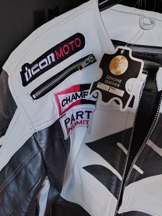 Geaca piele ICON  moto de vânzare sau schimb cu echipament