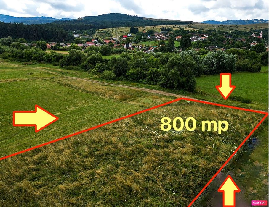 800 mp intravilan sat Purcareni Com Tarlungeni