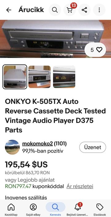 Deck Onkyo,format mic,perfect functional