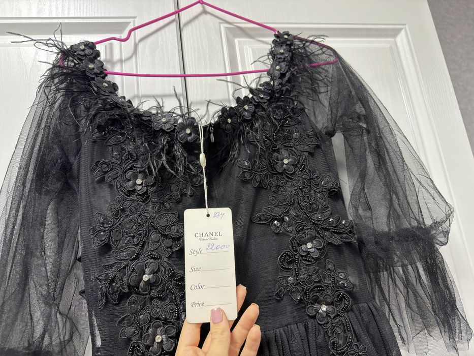 Платье вечернее черное