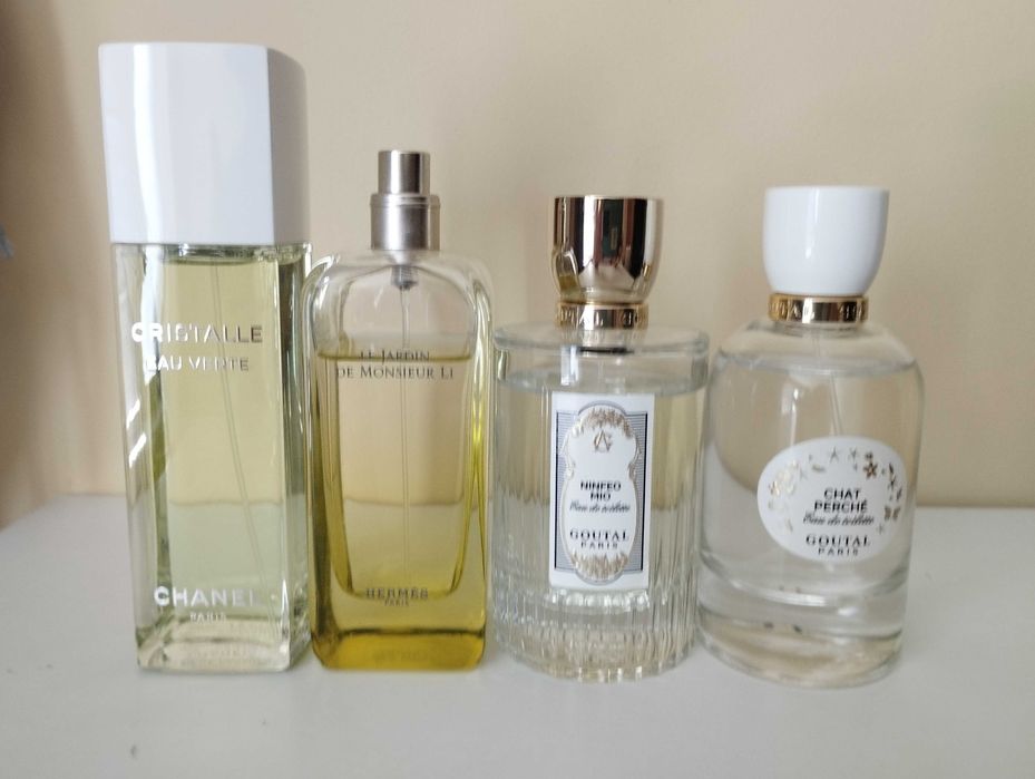 Отливки от парфюми - Allegoria Guerlain, Le Jardin de Monsieur Li, Chanel Cristalle Eau Verte, Goutal