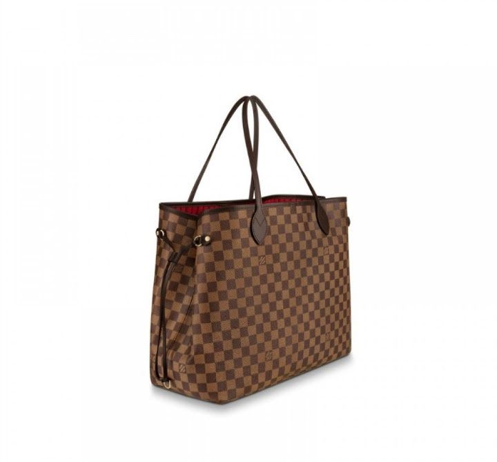 Geanta piele naturala LV Neverfull,portofel simplu atasat,saculet,certificat,card