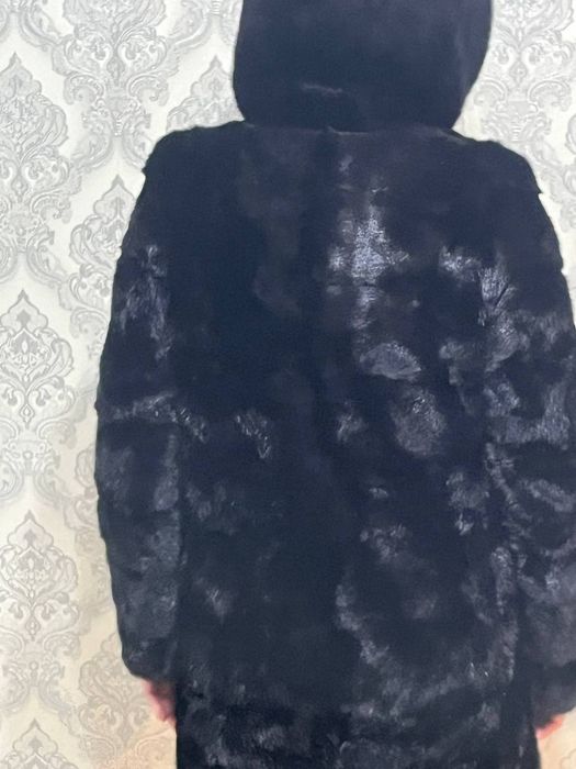 Шуба черный брилянтовый