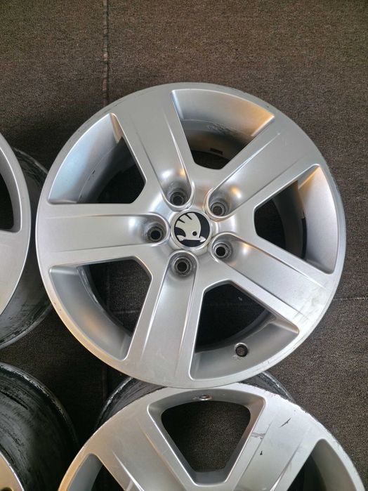 4 Jante Aliaj 5x112 16'' OEM VW Golf Passat Caddy Touran Sharan Tiguan / Skoda Octavia Superb Yeti Karoq