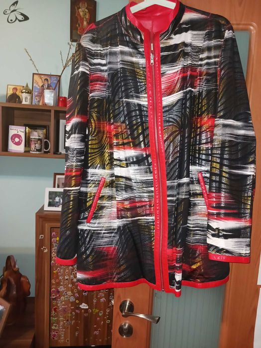 Двулицево кожено женско яке