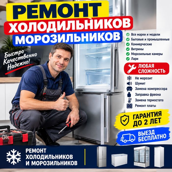 Ремонт холодильников морозильников в день обращения