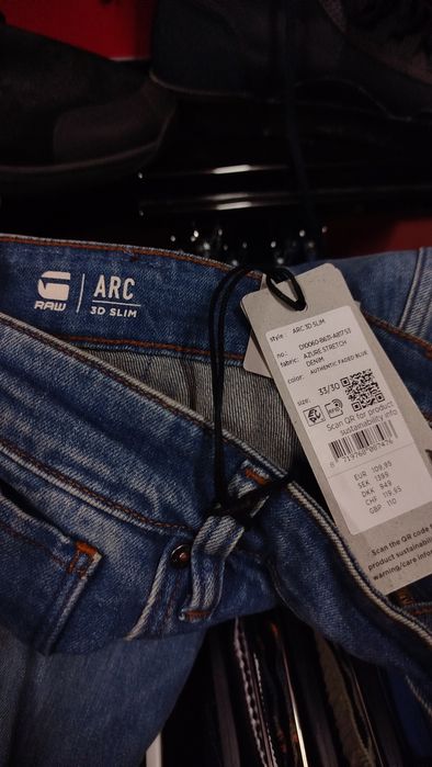 Оригинални дънки G-Star Raw Arc W33 W34 W36 W38 W40 нови мъжки 3D