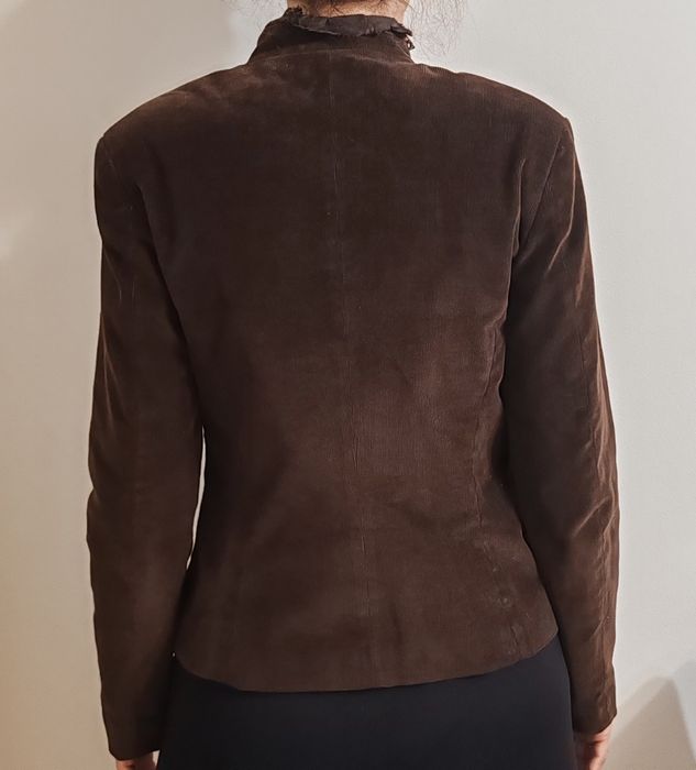 Sacou Elegant Maro Ciocolatiu – Catifea Raiată