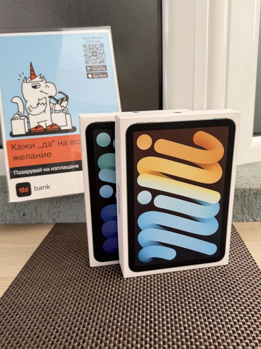 Лизинг! 50лв/м Apple iPad mini (A17 Pro) 7 256GB / WiFi / BLUE / Space Gray
