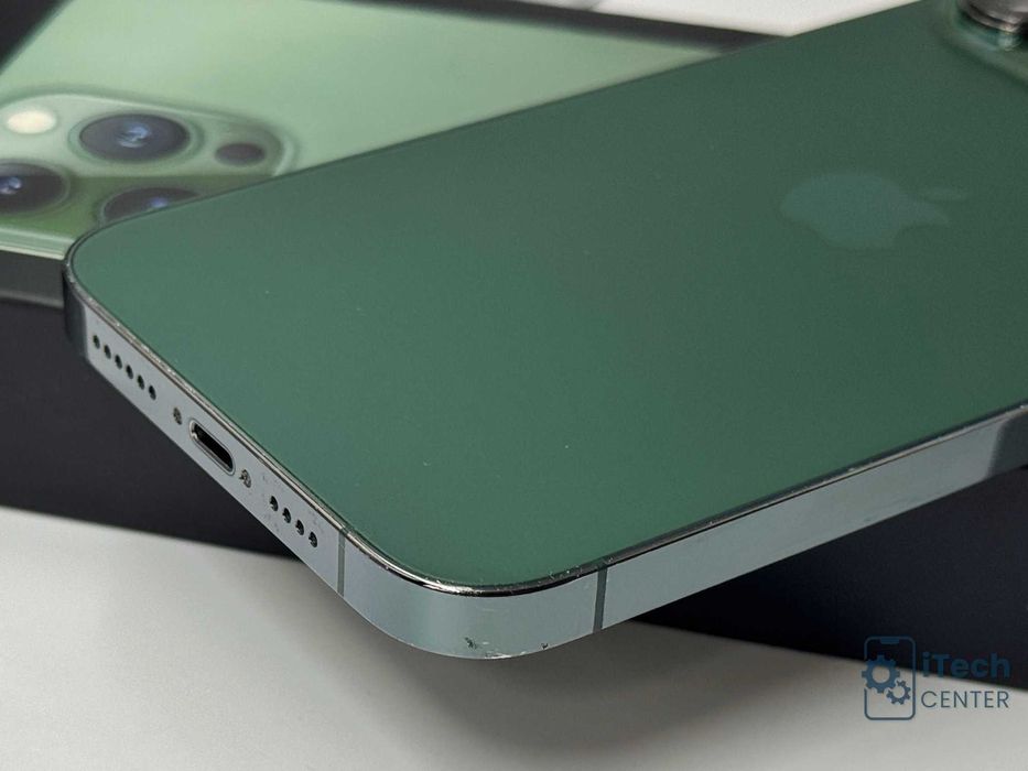 iPhone 13 Pro MAX 256GB Green, 100% батерия, ОТЛИЧЕН, 1г. ГАРАНЦИЯ!