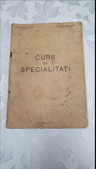 Carte tehnică veche ,,Curs de specialități " - instalațiile termice