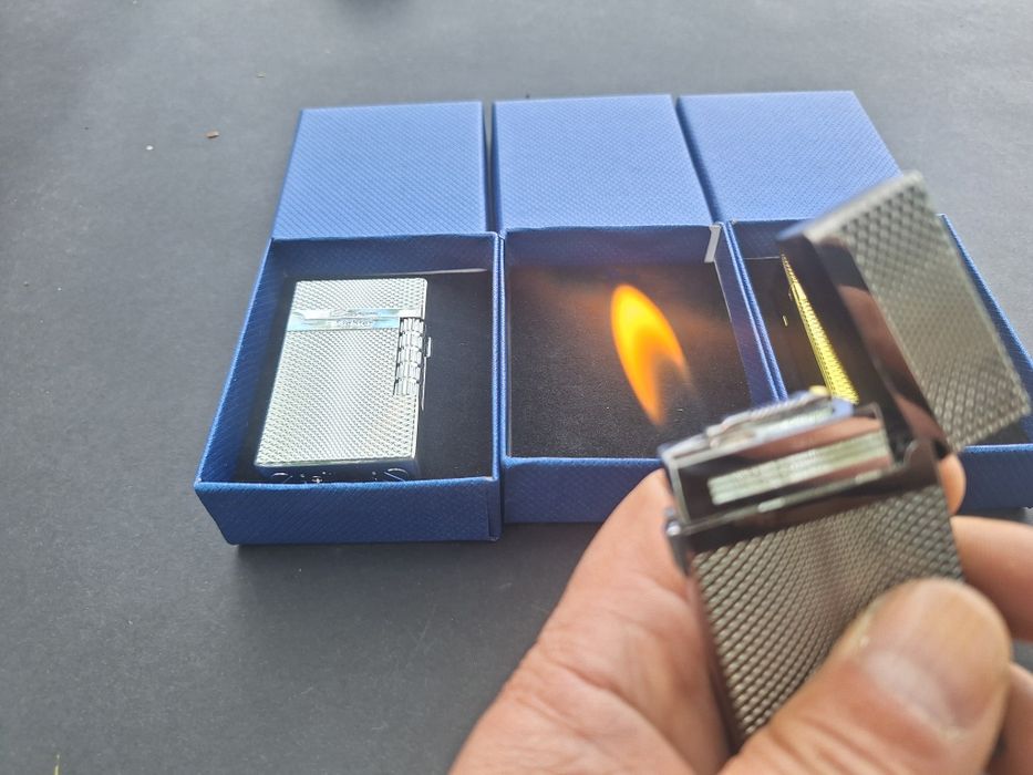 Луксозна метална запалка с два вида пламък