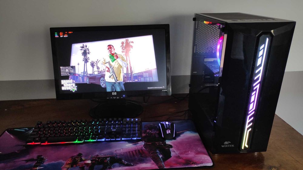 Игровой Компьютер с Монитором Полный Комплект! Core I5-2400 RAM 16Gb