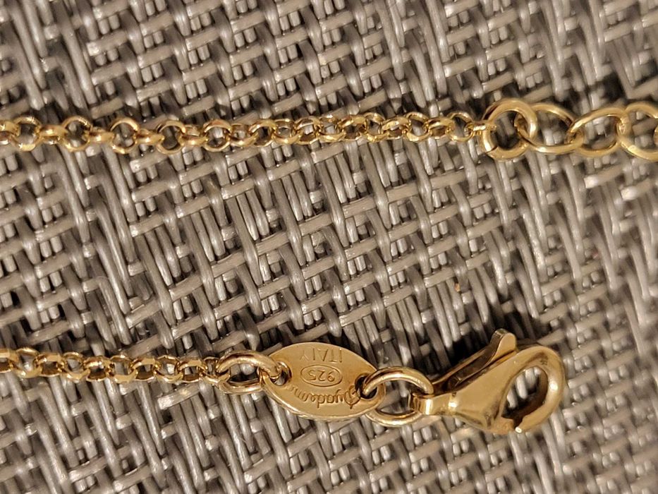 Bratara argint cu aur 18 k cu steluta si piatra