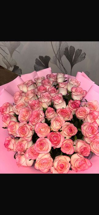 Цветы 51 роз б/у