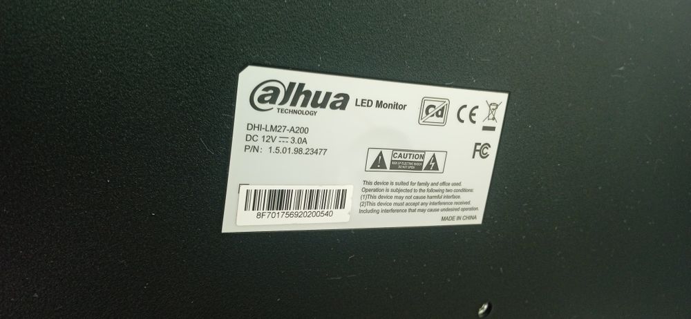 Manitor 27 yangi Dahua 75hz